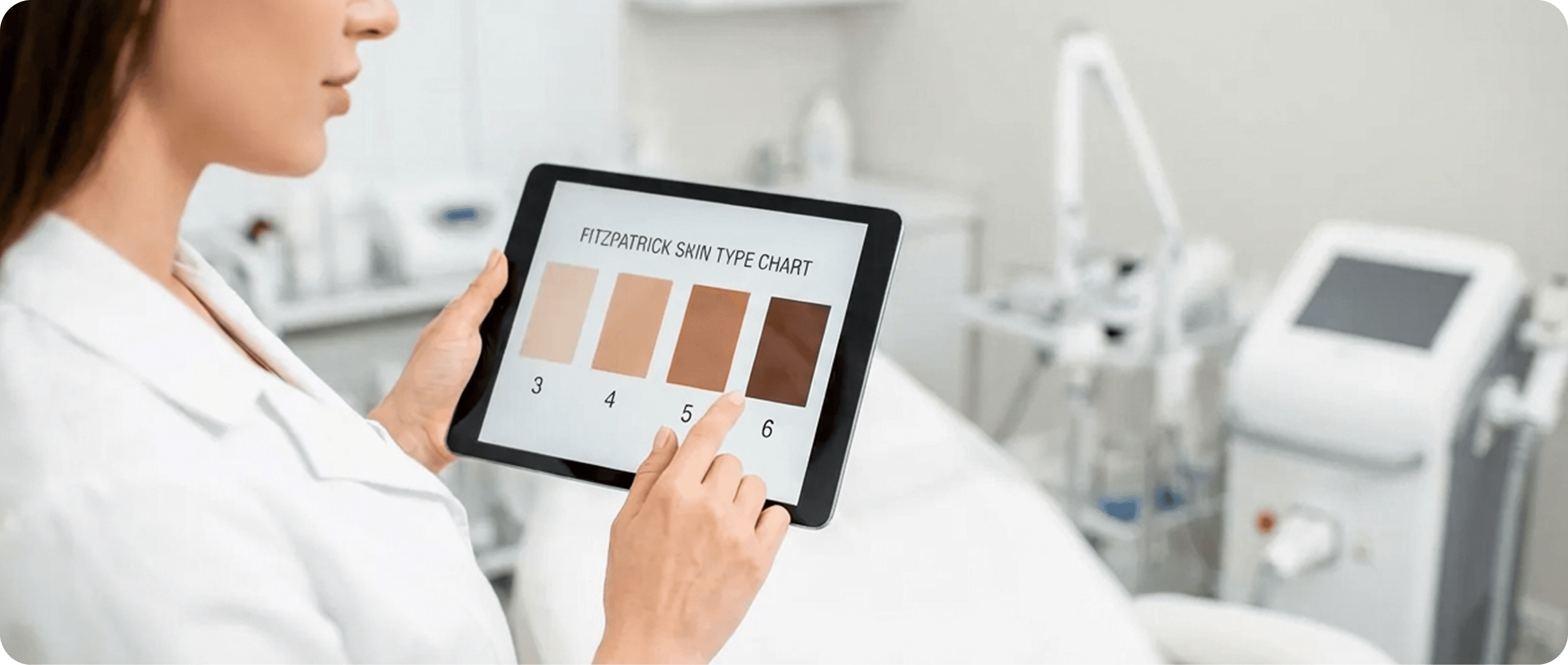 Fitzpatrick skin type chart for IPL suitability